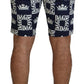 Casual Crown Print Chinos Shorts