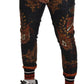 Baroque Crown Silk Sweatpants