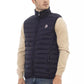 Blue Polyamide Sleveless Jacket