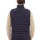 Blue Polyamide Sleveless Jacket