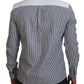 Slim Fit Striped Casual Shirt with Channel Motive