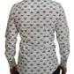 Slim Fit Crown Print Dress Shirt