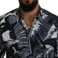 Multicolor Banana Leaf Print Casual Shirt