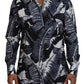 Multicolor Banana Leaf Print Casual Shirt