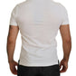 Elegant White Cotton Blend Polo