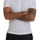 Elegant White Cotton Blend Polo