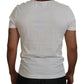 Elegant White Crewneck Cotton T-Shirt