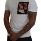 Elegant White Crewneck Cotton T-Shirt