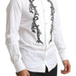 Italian Designer Slim Fit Tuxedo Shirt