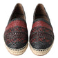 Elegant Woven Leather Espadrilles