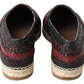 Elegant Woven Leather Espadrilles