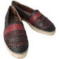 Elegant Woven Leather Espadrilles