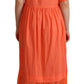 Elegant Coral Maxi Dress with Short Sleeves