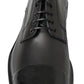 Elegant Derby Lace-Up Leather Shoes in Black