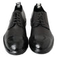 Elegant Derby Lace-Up Leather Shoes in Black