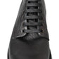 Equisite Black Lace-Up Leather Boots