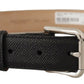 Sleek Black Authentic Leather Belt