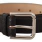 Sleek Black Authentic Leather Belt