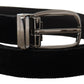 Elegant Black Velvet Designer Belt