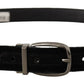 Elegant Black Velvet Designer Belt