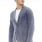 Blue Cotton Mens Blazer