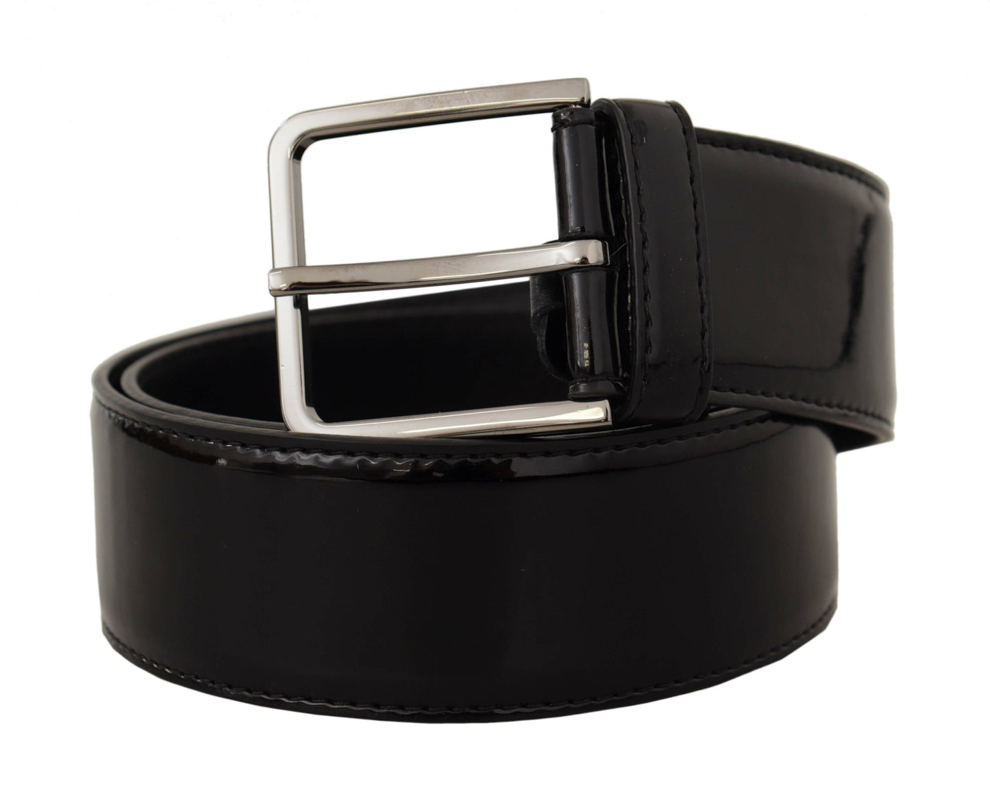 Elegant Black Leather Belt