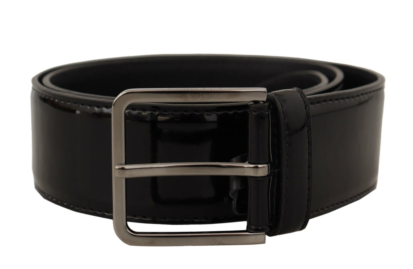 Elegant Black Leather Belt