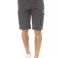 Black Cotton Men Short