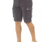 Black Cotton Men Short