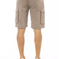 Brown Cotton Men Cargo Short