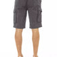 Black Cotton Men Short