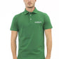 Green Cotton Men Polo