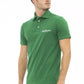 Green Cotton Men Polo