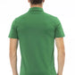 Green Cotton Men Polo