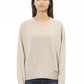 Beige Cashmere Women Sweater