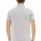 Gray Cotton Men Polo