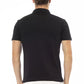 Black Cotton Men Polo Shirt