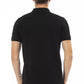 Black Cotton Men Polo Shirt