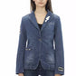 Blue Cotton Women Jacket