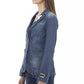 Blue Cotton Women Jacket