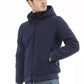 Blue Polyester Men Jacket