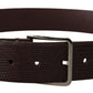 Elegant Dark Brown Leather Belt