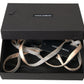 Beige Silk Clear Crystal Bow Waist Belt