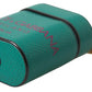 Green Maroon Calf Leather Logo Print Strap Airpods Case