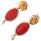 Radiant Red Watermelon Clip-On Earrings