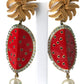 Radiant Red Watermelon Clip-On Earrings