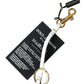 Chic Black and Gold Designer Keychain