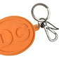 Chic Orange & Gold Keychain Accessory