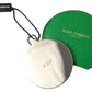Green Calfskin Leather Round Logo Hand Mirror Holder