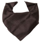 Elegant Silk Men's Square Scarf in Rich Brown